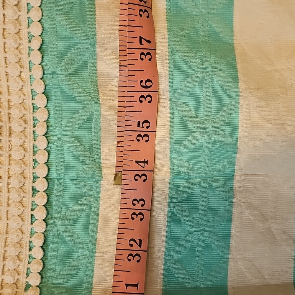 Just Taylor Sleeveless Easter Dress, Robin Egg, Blue/Cream Striped Design, Sz 6 - Picture 8 of 16